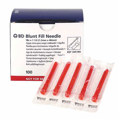 BD Blunt Fill Needle, 18G x 1.2mmx40mm