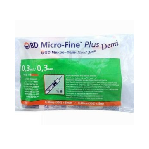 Bd Micro-Fine Plus Insulin Syringes, 0.3ml