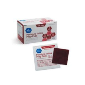 Iodine Prep Pads 100's