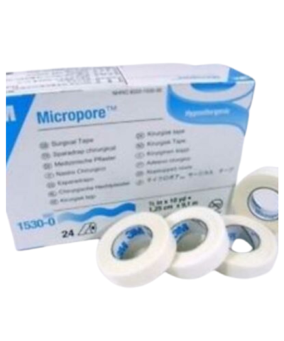 Micropore Paper Surgical Tape 1.25cm x 9.14m (1/2in x 10yds)