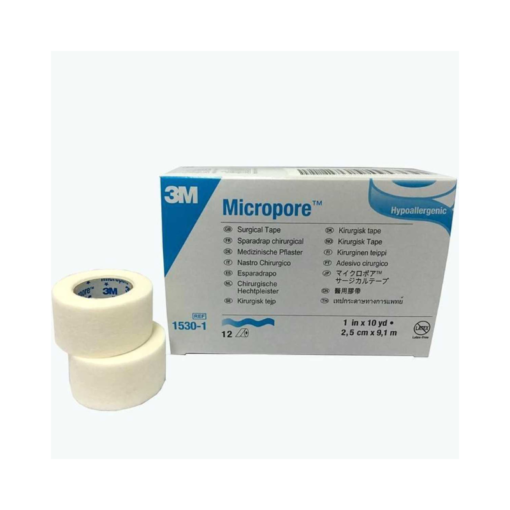 Micropore Paper Surgical Tape: 2.5cm x 9.14m (1in x 10yds)