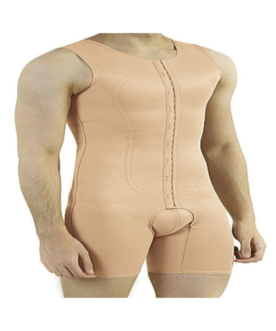 Yoga Mens Body Suit With Front Closure - Mid Thigh Length 3009/3041 Y AB