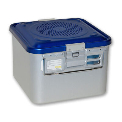 Container With Filter Medium H 200 Mm - Blue - Perforated