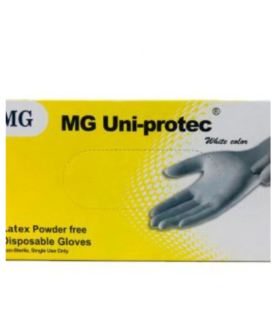 Latex powder free disposable gloves