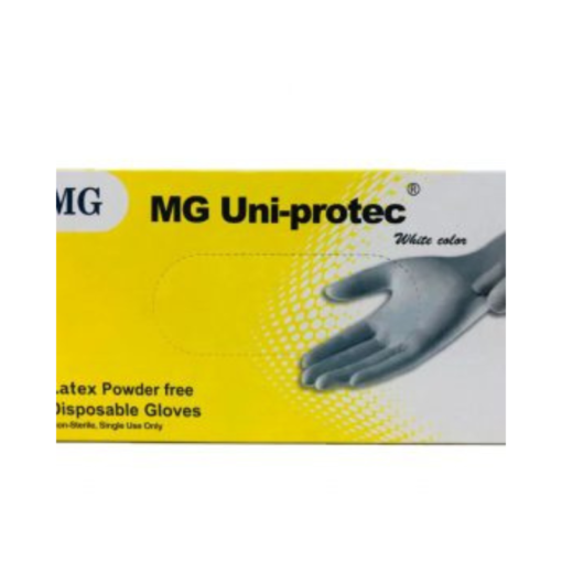 Latex powder free disposable gloves