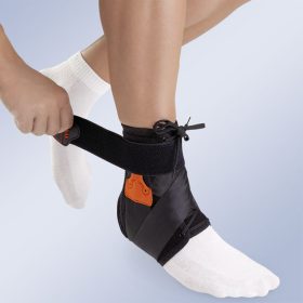 Orliman Tobiplus Lace-Up Stabilising Ankle Support, Black