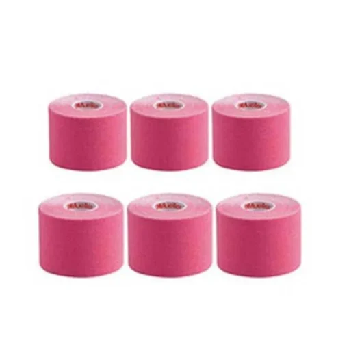 Mueller S Kinesiology Tape Pink 2" X 16.4 Feet.6 Rolls in a Case
