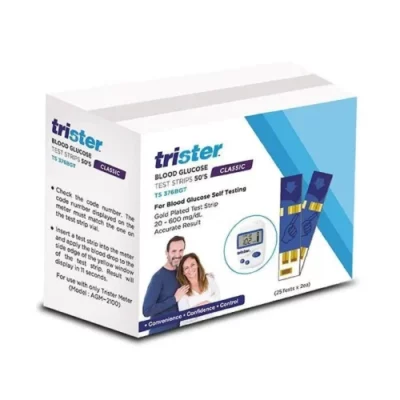 Trister Blood Glucose Test Strips 50'S :Ts-376Bgt