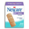 Nexcare - 656-100 Sheer Bandages, 72X25Mm, 100/Box