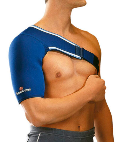Orliman - Neoprene Right Shoulder Support, Size 2, 32-40 cm, Blue