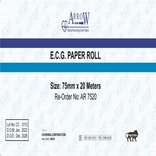 Arrow AR 7520 ECG Recording Paper 75 mm x 20 meters