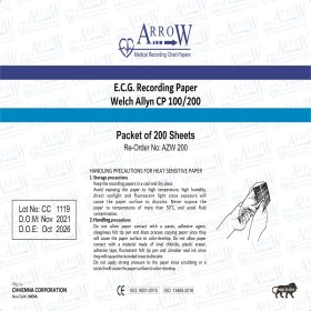 arrow-azw-200-ecg-recording-paper-210mm-x-280mm-x-200-sheets-10-packets-box