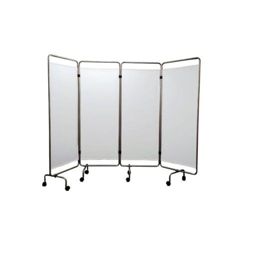 Ward Screen 4 Fold - White
