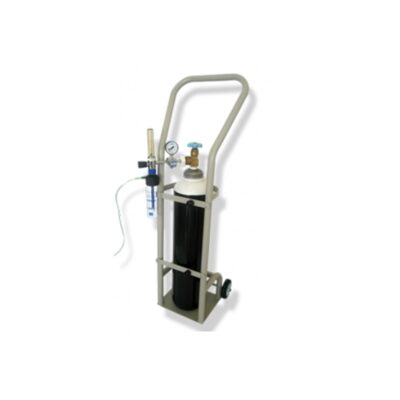 Bull Nose Aluminium Oxygen Cylinder 48 cft with Trolley