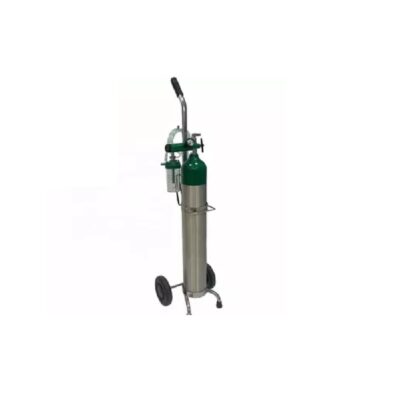 Bull Nose Steel Oxygen Cylinder 48 cft with Trolley