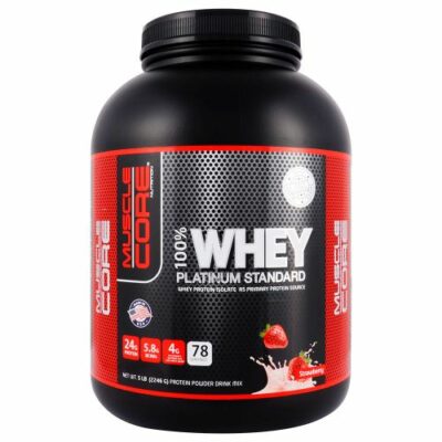 Muscle Core - 100% Whey Platinum Standard Strawberry 5lb