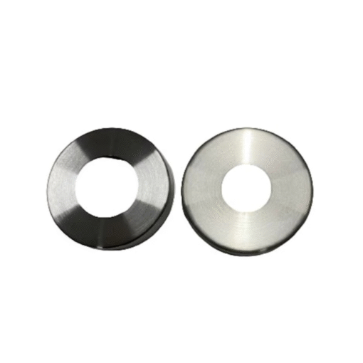 2X Stainless Steel Handrail Balustrade Base Cover