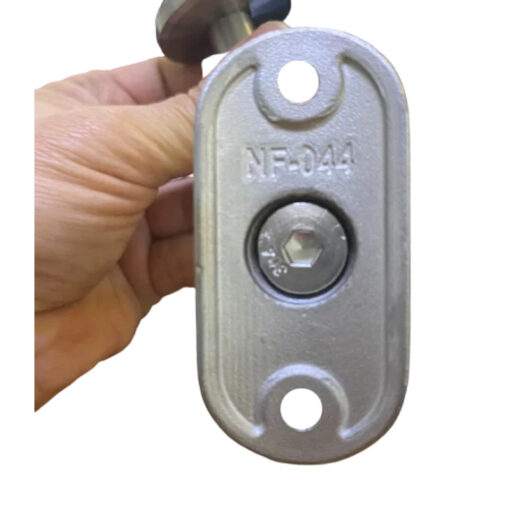 2X Adjustable Height Stainless Steel Glass Mounted Bracket