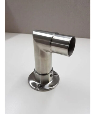 2X Elbow Rail Wall with Floor Mounted Connector Joint