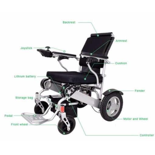 Lightweight and Foldable Electric Wheelchair-Air Hawk