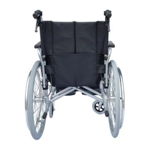 Premium Aluminium Manual Carer Wheelchair with Light and Foldable