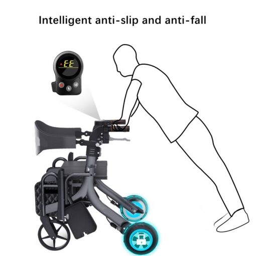 Rollator Walking Frame with Remote Control -The Stellar