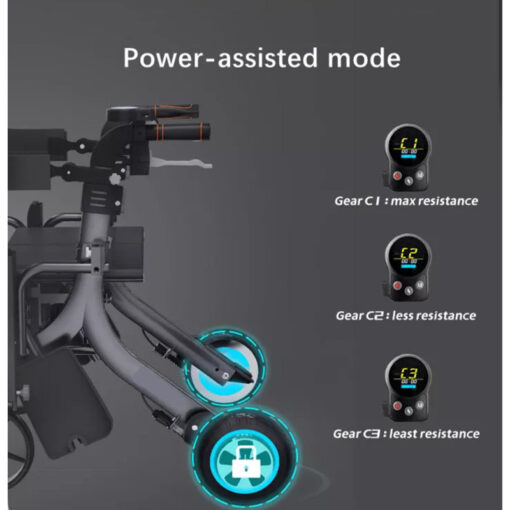 Rollator Walking Frame with Remote Control -The Stellar
