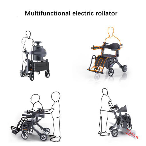Rollator Walking Frame with Remote Control -The Stellar