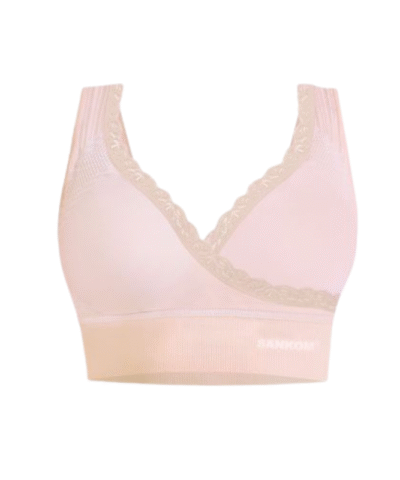 Sankom - Patent Premium Bra With Lace