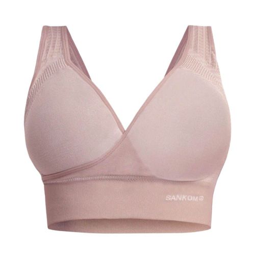 Sankom - Patent Classic Bra For Back Support, Beige M/L