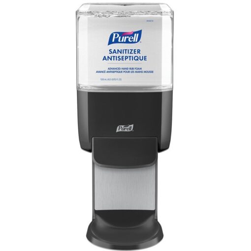 Purell - ES4 Hand Sanitizer Dispenser Graphite Push-Style Dispenser with Wall Shield - 5024-01