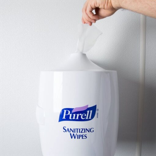 Purell - Wall Mounted Dispenser for Sanitizing Wipes, White - 9019-01