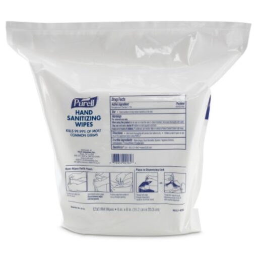 Purell - Wall Mounted Hand Sanitizing Wipes, 1200 Count Refill Bag - 9118-02