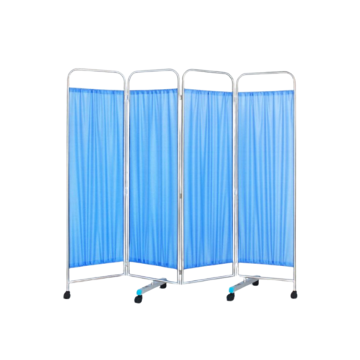 Hospital Ward Screen 4 Fold, Blue - DW-WS04
