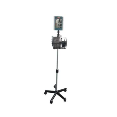GIMA Domino 32804 blood pressure monitor on trolley, with basket
