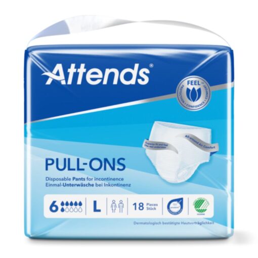Attends - Pull Ons 6 L - Pack of 18pcs