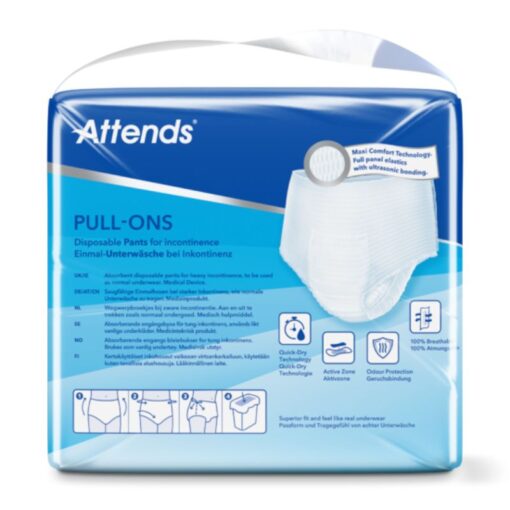 Attends - Pull Ons 8 Large Adult Diapers - 4 x 16pcs