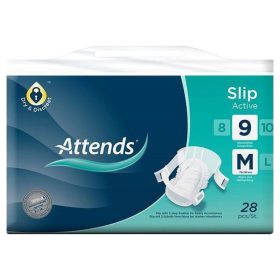 Attends - Slip Active 9 Medium Adult Diaper - Pack of 28
