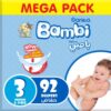 Sanita Bambi - Baby Diapers Mega Pack Size 3, Medium, 6-11kg - 92 Count
