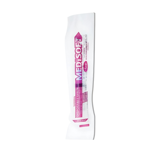 Medisoft - Disposable Syringe 5ml Luer Lock with 23G x 1.1/4inch Needle - 100/Box