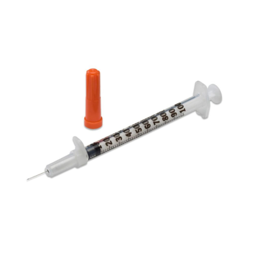 Unolok - Disposable Syringe 1ml with 29G x 1/2inch Needle Individually Packed - Box of 100