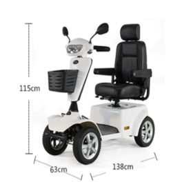 4 Wheel Powered Mobility Electric Scooter Wheelchair with Seat for Seniors Adults – LN-01