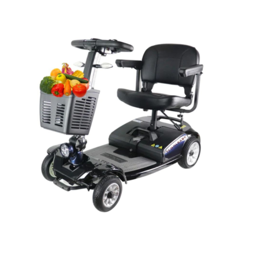 Four Wheel Powered Mobility Electric Wheelchair Scooter with Openable Handrail - S-01