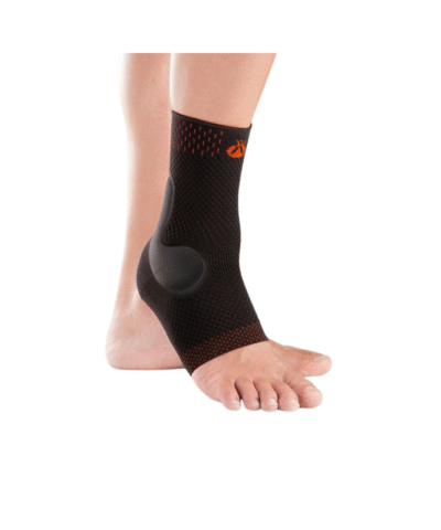 Orliman - Elastic Ankle Support with Viscolastic Pads, Size-3 - 9401