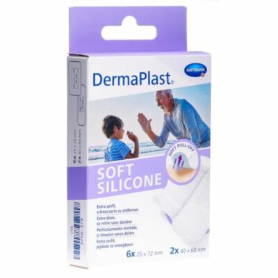 Dermaplast - Soft Silicone Bandages, 8 Strips - 535311