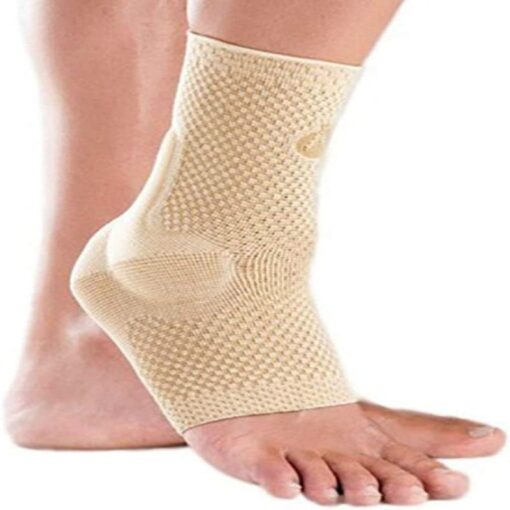Orliman - Elastic Ankle Support with Viscoelastic Pads, Size-3 - 8401