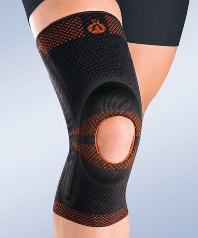 Orliman - Open Patella Flexible Knee Brace with Silicone Pad Black, Size-5 - 9105