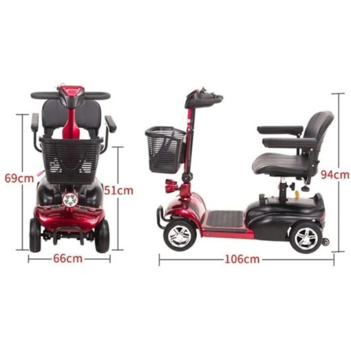 Portable Electric Folding Mobility Scooter Wheelchair Scooter for Adult and Elderly - X-01-AC