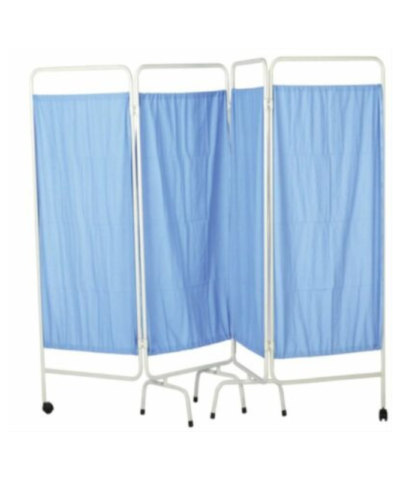 Ward Screen 4 Fold - Blue