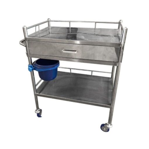 Instrument Trolley 2 Shelves with 1 Drawer